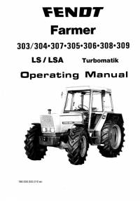 repair manual Fendt Farmer Tractor 303-309 LS/LSA Turbomatik Operating Manual PDF