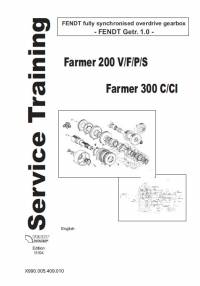 repair manual Fendt Farmer 200 V/F/P/S, 300 C/CI Service Training Manual PDF