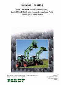 repair manual Fendt Front Loader Cargo 3X/4X/5X, R Service Training Manual PDF
