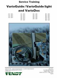 repair manual Fendt VarioGuide, VarioGuide Light, VarioDoc Service Training Manual PDF