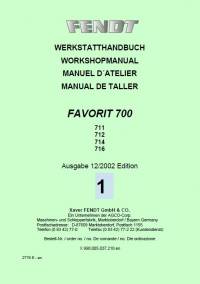 repair manual Fendt Tractor Favorit 700 Vario Workshop Manual PDF