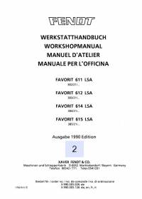 repair manual Fendt Tractor Favorit 611, 612, 614, 615 LSA Workshop Manual PDF