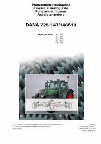 repair manual Fendt Tractor Steering Axle 200 Vario Dana 725-147/148S10 PDF Manual