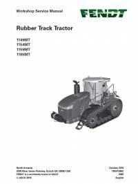 repair manual Fendt Rubber Track Tractor 1149MT, 1154MT, 1159MT, 1165MT Workshop Service Manual PDF