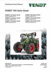 repair manual Fendt Tractor 700 Vario Gen6 Workshop Service Manual PDF
