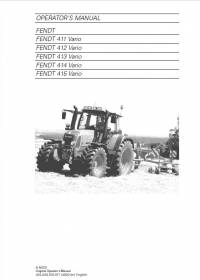 repair manual Fendt Tractor 400 Vario Operator’s Manual PDF