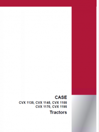 repair manual CASE CVX1135/CVX1145/CVX1155/CVX1170/CVX1195 Tractors PDF Manual