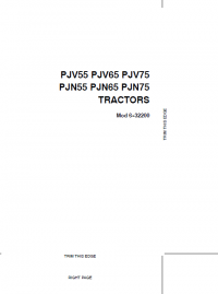 repair manual CASE PJV55/PJV65/PJV75/PJN55/PJN65/PJN75 Tractors PDF Operators Manual