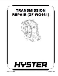 repair manual ZF-WG161 Transmission Repair Manual PDF