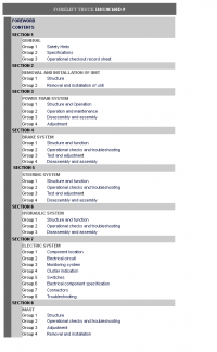 repair manual Hyundai Forklift Truck 110/130/160D-9 Service Manual PDF