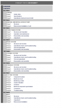 repair manual Hyundai Forklift Truck 110/130/160DF-7 Service Manual PDF