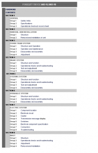 repair manual Hyundai Forklift Truck 160D-9L/180D-9B Service Manual PDF