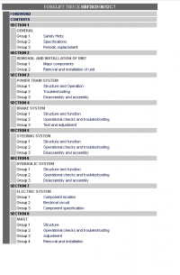 repair manual Hyundai Forklift Truck HBF20/25/30/32C-7 Service Manual PDF