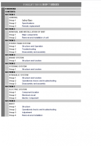 repair manual Hyundai Forklift Truck BOP-7 Series Service Manual PDF
