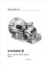 repair manual ZF-ECOMAT HP 502/552/592/602 Stage 3 Repair Manual PDF