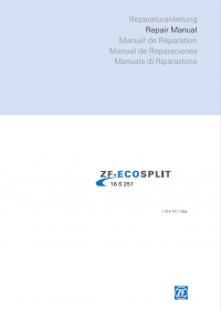 repair manual ZF-ECOSPLIT 16S 251 Repair Manual PDF