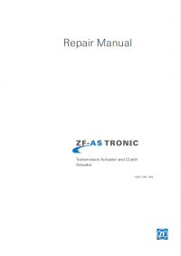 repair manual ZF-AS TRONIC Transmission Actuator and Clutch Repair Manual PDF