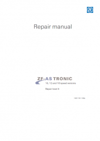 repair manual ZF-AS TRONIC 10, 12 and 16-speed versions Repair Manual PDF