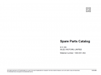 spare parts catalog ZF 9S 109 ISUZU MOTORS LIMITED Spare Parts Catalog PDF
