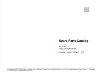 spare parts catalog ZF 9S 1315 TO HINO MOTORS LTD. Spare Parts Catalog PDF