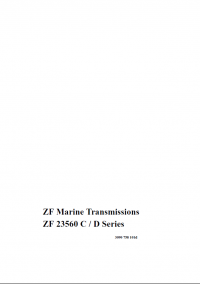 spare parts catalog ZF Marine Transmission 23560 CD Series Spare Parts Catalog