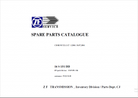 spare parts catalog ZF Transmission 16S 151 DD Spare Parts Catalogue PDF