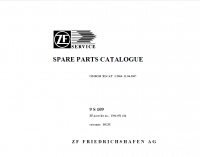spare parts catalog ZF FRIEDRICHSHAFEN AG 9S 109 Spare Parts Catalog PDF