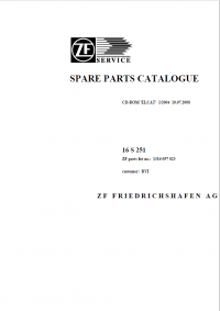 spare parts catalog ZF FRIEDRICHSHAFEN AG 16S 251 Spare Parts Catalog PDF