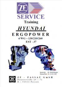 repair manual ZF ERGOPOWER 4WG - 130/210/260 Service Training Manual PDF