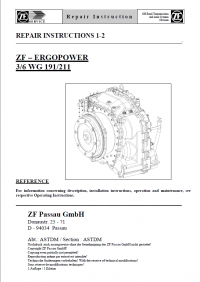 repair manual ZF – ERGOPOWER 3/6WG 191, 211 Repair Instructions PDF