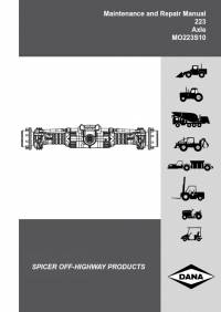 repair manual Dana Axle 223 Maintenance and Repair Manual MO223S10 PDF