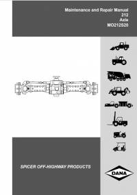 repair manual Dana 212 Axle Maintenance Repair Manual PDF