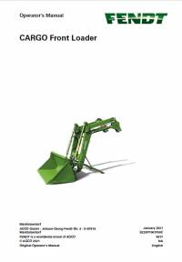 repair manual Fendt Cargo Front Loader 3X, 4X, 5X Operator’s Manual PDF