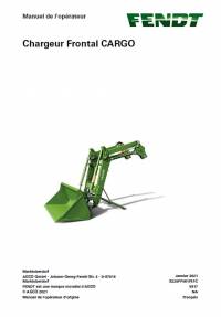repair manual Fendt Cargo Front Loader 3X, 4X, 5X Operator’s Manual FR