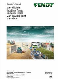 repair manual Fendt VarioGuide, VarioGuide Light, VarioDoc Operator’s Manual PDF