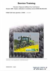 repair manual Fendt Tractor 820 Vario GreenTec COM III Service Training Manual PDF