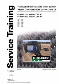 repair manual Fendt Tractor 700, 800 Vario COM III Service Training Manual PDF