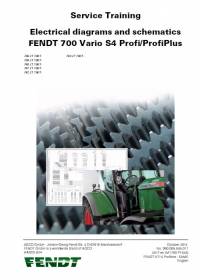 repair manual Fendt Tractor 700 Vario S4 Profi/Plus Service Training Manual PDF