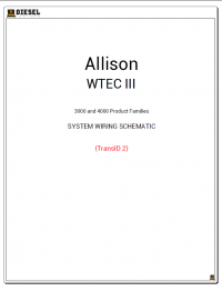 Diagnostic Software Allison WTEC III 3000-4000 Product Families SYSTEM WIRING SCHEMES PDF