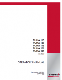 repair manual Case Puma 165/180/195/200/225 Operator’s PDF manual