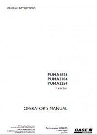 repair manual Case 1854/2104/2254 tractors pdf operators manual