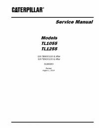 repair manual Caterpillar Telehandler TL1055, TL1255 Service Manual PDF