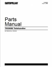 spare parts catalog Caterpillar Telehandler TH360B Parts Manual PDF