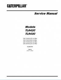 repair manual Caterpillar Telehandler TL642C, TL943C Service Manual PDF