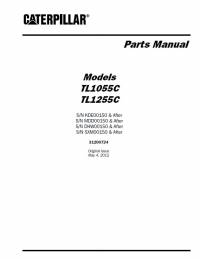 spare parts catalog Caterpillar Telehandler TL1055C, TL1255C Parts Manual PDF