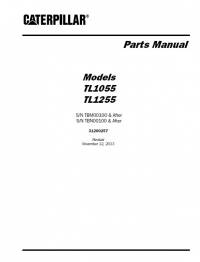 spare parts catalog Caterpillar Telehandler TL1055, TL1255 Parts Manual PDF