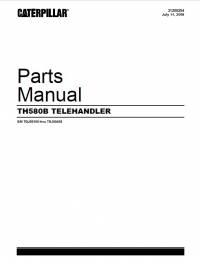 spare parts catalog Caterpillar Telehandler TH580B Parts Manual PDF