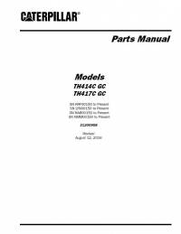 spare parts catalog Caterpillar Telehandler TH414C GC, TH417C GC Parts Manual PDF