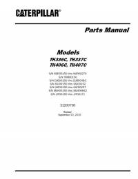 spare parts catalog Caterpillar Telehandler TH336C, TH337C, TH406C, TH407C Parts Manual PDF