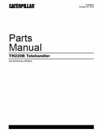 spare parts catalog Caterpillar Telehandler TH220B Parts Manual PDF